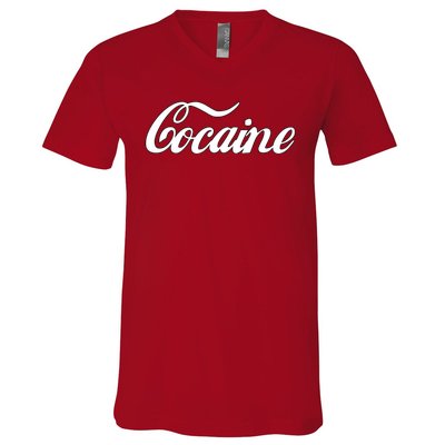 Cocaine Funny V-Neck T-Shirt