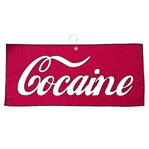 Cocaine Funny Large Microfiber Waffle Golf Towel