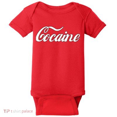 Cocaine Funny Baby Bodysuit