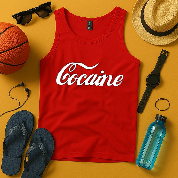 Cocaine Funny Tank Top
