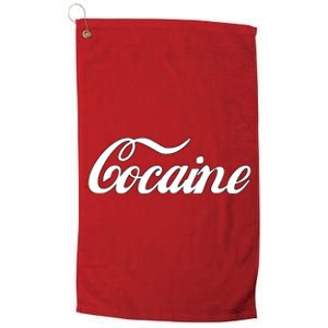 Cocaine Funny Platinum Collection Golf Towel