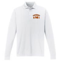 Cincinnati Football Performance Long Sleeve Polo