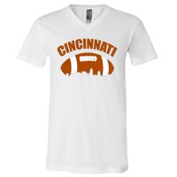 Cincinnati Football V-Neck T-Shirt