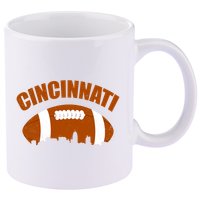 Cincinnati Football 11oz C Handle Ceramic Mug