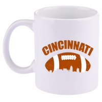 Cincinnati Football 11oz C Handle Ceramic Mug