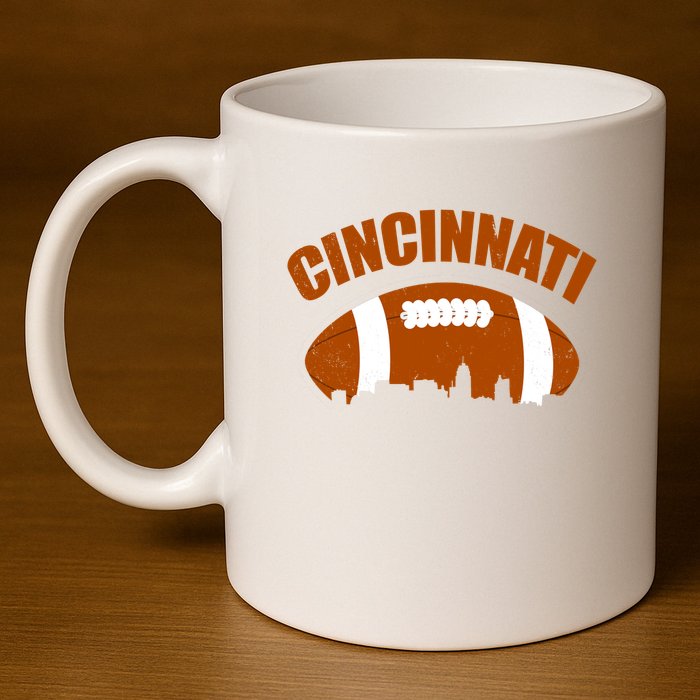Cincinnati Football 11oz C Handle Ceramic Mug