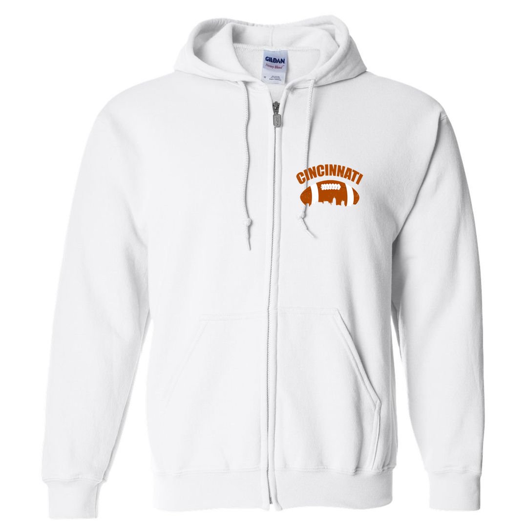 Cincinnati Football Full Zip Hoodie