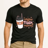 Cute Funny Coffee Teach Repeat Teacher Life Coffee Lover Cooling Performance Crew T-Shirt