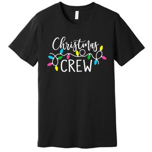 cute family christmas crew matching pajama s lights   Premium T-Shirt