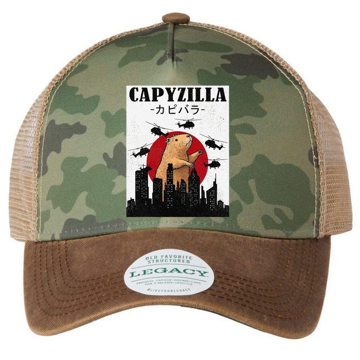 Capybara Funny Capybara Rodent Capyzilla Funny Legacy Tie Dye Trucker Hat
