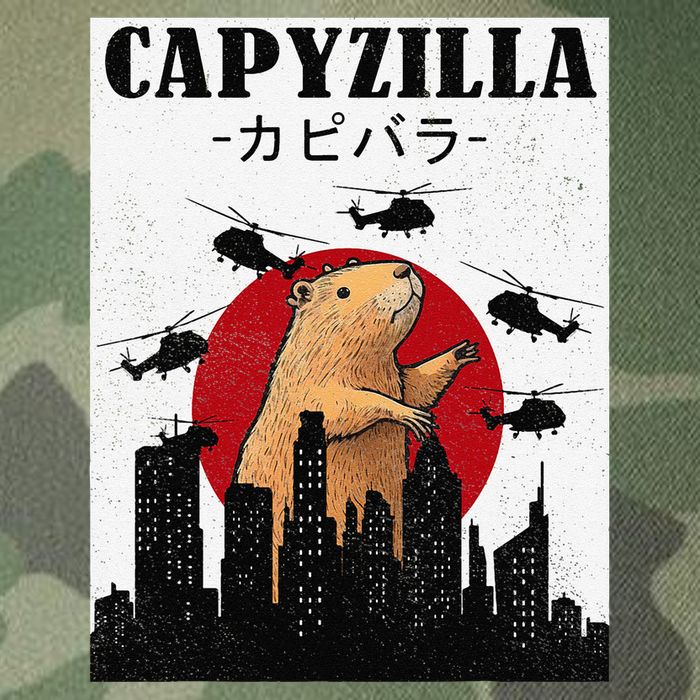 Capybara Funny Capybara Rodent Capyzilla Funny Legacy Tie Dye Trucker Hat