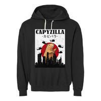 Capybara Funny Capybara Rodent Capyzilla Funny Garment-Dyed Fleece Hoodie