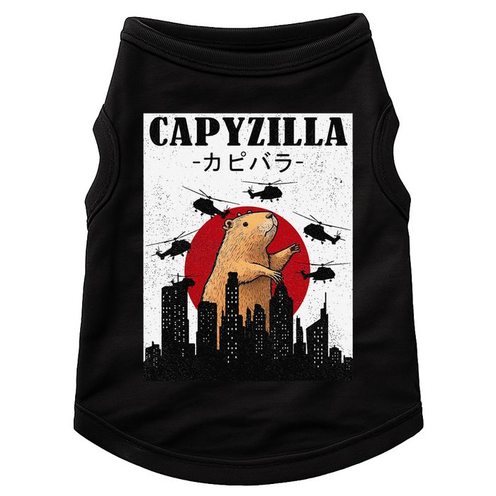 Capybara Funny Capybara Rodent Capyzilla Funny Doggie Tank