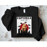 Capybara Funny Capybara Rodent Capyzilla Funny Sweatshirt