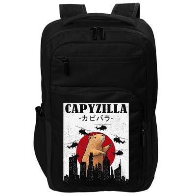 Capybara Funny Capybara Rodent Capyzilla Funny Impact Tech Backpack