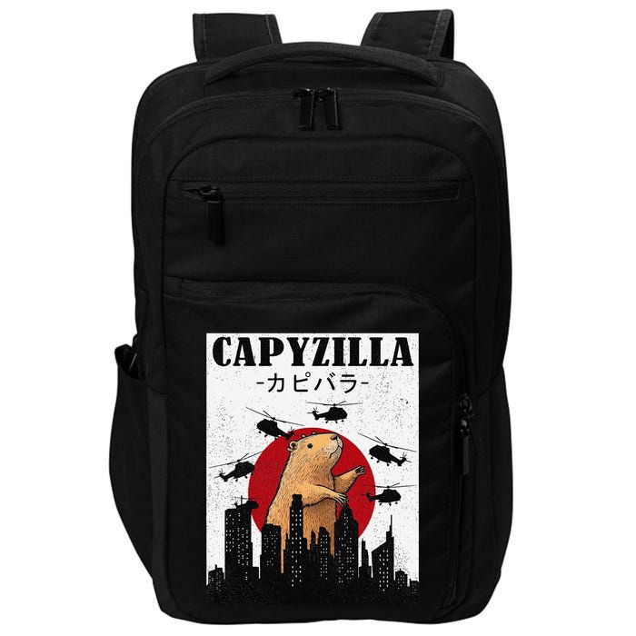 Capybara Funny Capybara Rodent Capyzilla Funny Impact Tech Backpack