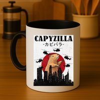 Capybara Funny Capybara Rodent Capyzilla Funny Mug