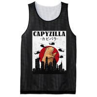 Capybara Funny Capybara Rodent Capyzilla Funny Mesh Reversible Basketball Jersey Tank
