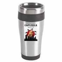 Capybara Funny Capybara Rodent Capyzilla Funny 16oz Travel Tumbler