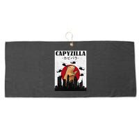 Capybara Funny Capybara Rodent Capyzilla Funny Large Microfiber Waffle Golf Towel