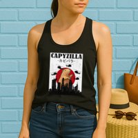 Capybara Funny Capybara Rodent Capyzilla Funny Womens Tank Top