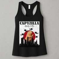 Capybara Funny Capybara Rodent Capyzilla Funny Womens Tank Top