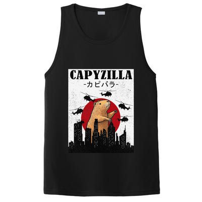 Capybara Funny Capybara Rodent Capyzilla Funny PosiCharge Competitor Tank