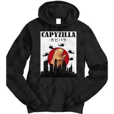 Capybara Funny Capybara Rodent Capyzilla Funny Tie Dye Hoodie
