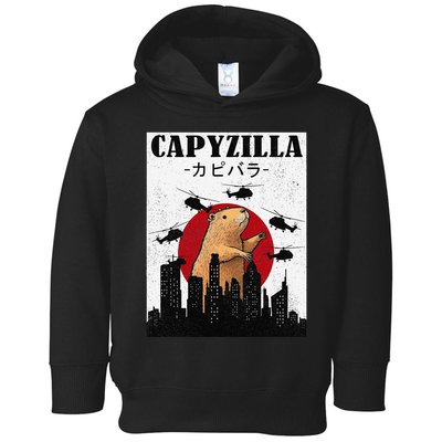 Capybara Funny Capybara Rodent Capyzilla Funny Toddler Hoodie