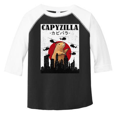 Capybara Funny Capybara Rodent Capyzilla Funny Toddler Fine Jersey T-Shirt
