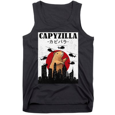 Capybara Funny Capybara Rodent Capyzilla Funny Tank Top