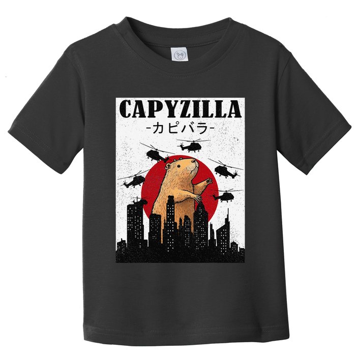 Capybara Funny Capybara Rodent Capyzilla Funny Toddler T-Shirt