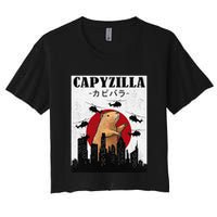 Capybara Funny Capybara Rodent Capyzilla Funny Crop Top