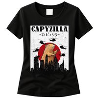 Capybara Funny Capybara Rodent Capyzilla Funny Womens T-Shirt