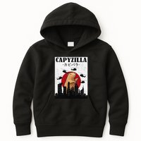 Capybara Funny Capybara Rodent Capyzilla Funny Kids Hoodie