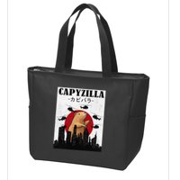 Capybara Funny Capybara Rodent Capyzilla Funny Zip Tote Bag