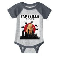 Capybara Funny Capybara Rodent Capyzilla Funny Infant Baby Jersey Bodysuit