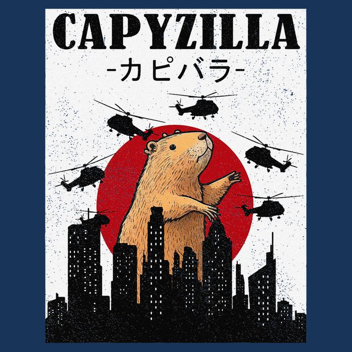 Capybara Funny Capybara Rodent Capyzilla Funny Infant Baby Jersey Bodysuit