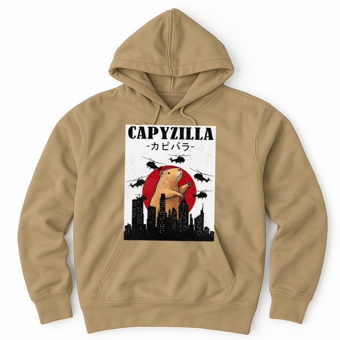 Capybara Funny Capybara Rodent Capyzilla Funny Hoodie
