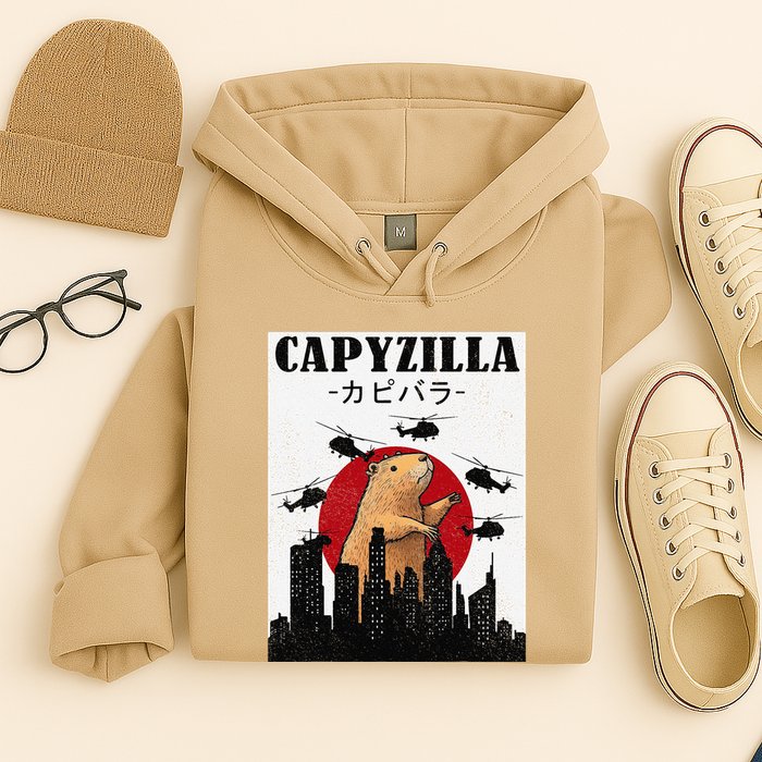 Capybara Funny Capybara Rodent Capyzilla Funny Hoodie