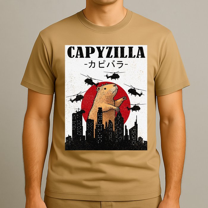 Capybara Funny Capybara Rodent Capyzilla Funny T-Shirt