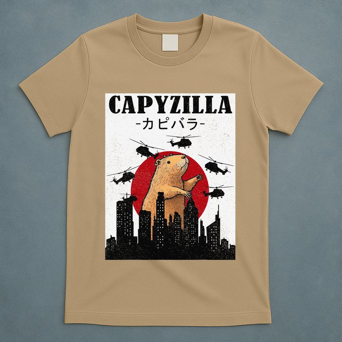 Capybara Funny Capybara Rodent Capyzilla Funny T-Shirt