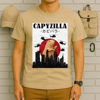 Capybara Funny Capybara Rodent Capyzilla Funny T-Shirt