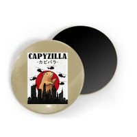 Capybara Funny Capybara Rodent Capyzilla Funny Magnet