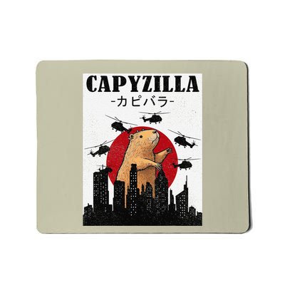 Capybara Funny Capybara Rodent Capyzilla Funny Mousepad