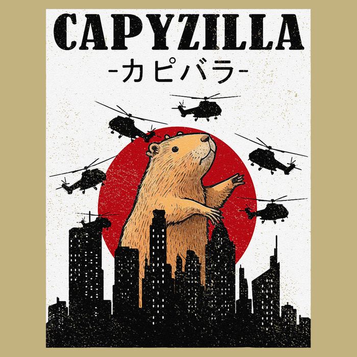 Capybara Funny Capybara Rodent Capyzilla Funny Mousepad