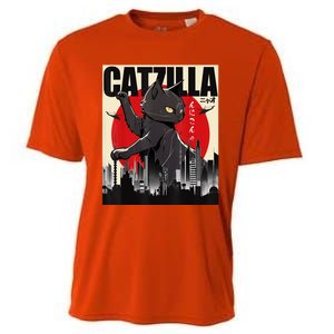 Catzilla Funny Cat Cooling Performance Crew T-Shirt