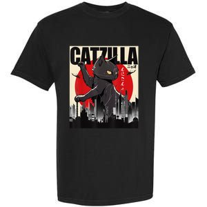 Catzilla Funny Cat Garment-Dyed Heavyweight T-Shirt