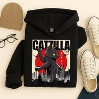 Catzilla Funny Cat Hoodie