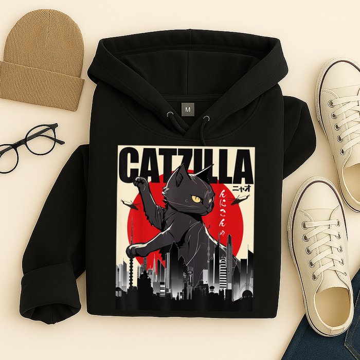 Catzilla Funny Cat Hoodie